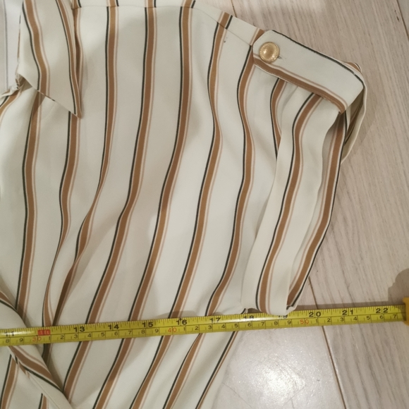 Zara striped draped midi dress - Picture 4 of 9